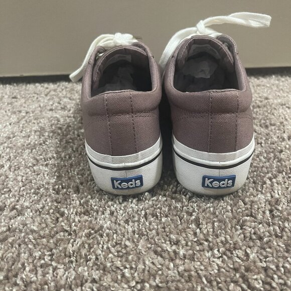 Womens Sz 9.5 Mauve & White Keds Jump Kick Duo Low Top Sneakers - Picture 3 of 9